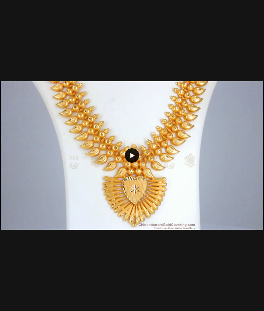 Buy Two Gram Gold Secondary Haram Mango Design Bridal Jewelry Shop Online HR2359