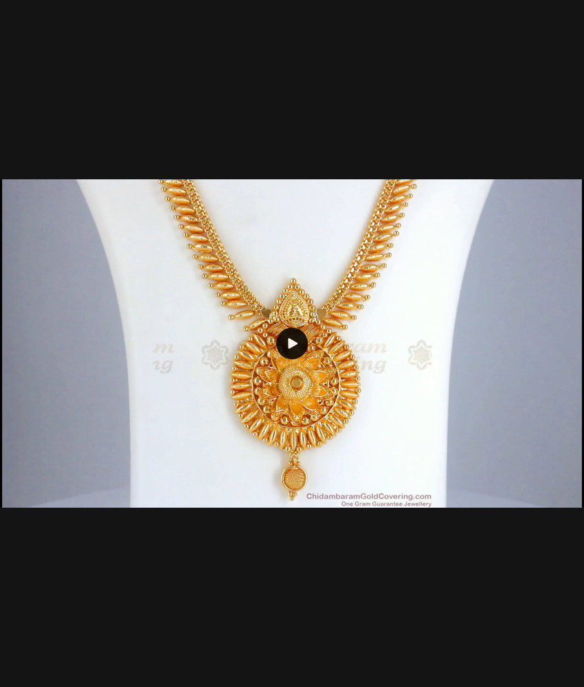 1 Gram Gold Haram Mullai Mottu 3D Lotus Dollar Buy Online HR2435 1 Gram Gold Haram Mullai Mottu 3D Lotus Dollar Buy Online HR2435