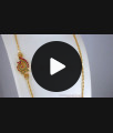Elegant One Gram Gold Side Pendant Wheat Chain MCH1065 Elegant One Gram Gold Side Pendant Wheat Chain MCH1065
