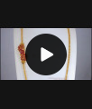 Ruby Stone One Gram Gold Side Pendant Chain Flower Design MCH1068 Ruby Stone One Gram Gold Side Pendant Chain Flower Design MCH1068