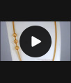 Daily Wear 1 Gram Gold Mugappu Thali Kodi Plain Ball Design MCH1126 Daily Wear 1 Gram Gold Mugappu Thali Kodi Plain Ball Design MCH1126