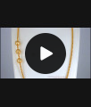 1 Gram Gold Mugappu Sarudu Chain For Married Women MCH1128 1 Gram Gold Mugappu Sarudu Chain For Married Women MCH1128