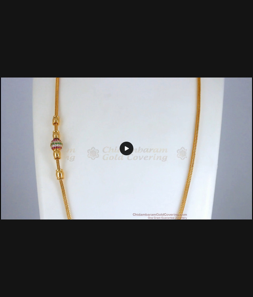 Ball Type Real Gold Design Imitation Muggapu Multi Stone MCH1131