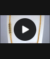 Trendy One Gram Gold Mugappu Chain Ruby Green Stone Design MCH1139