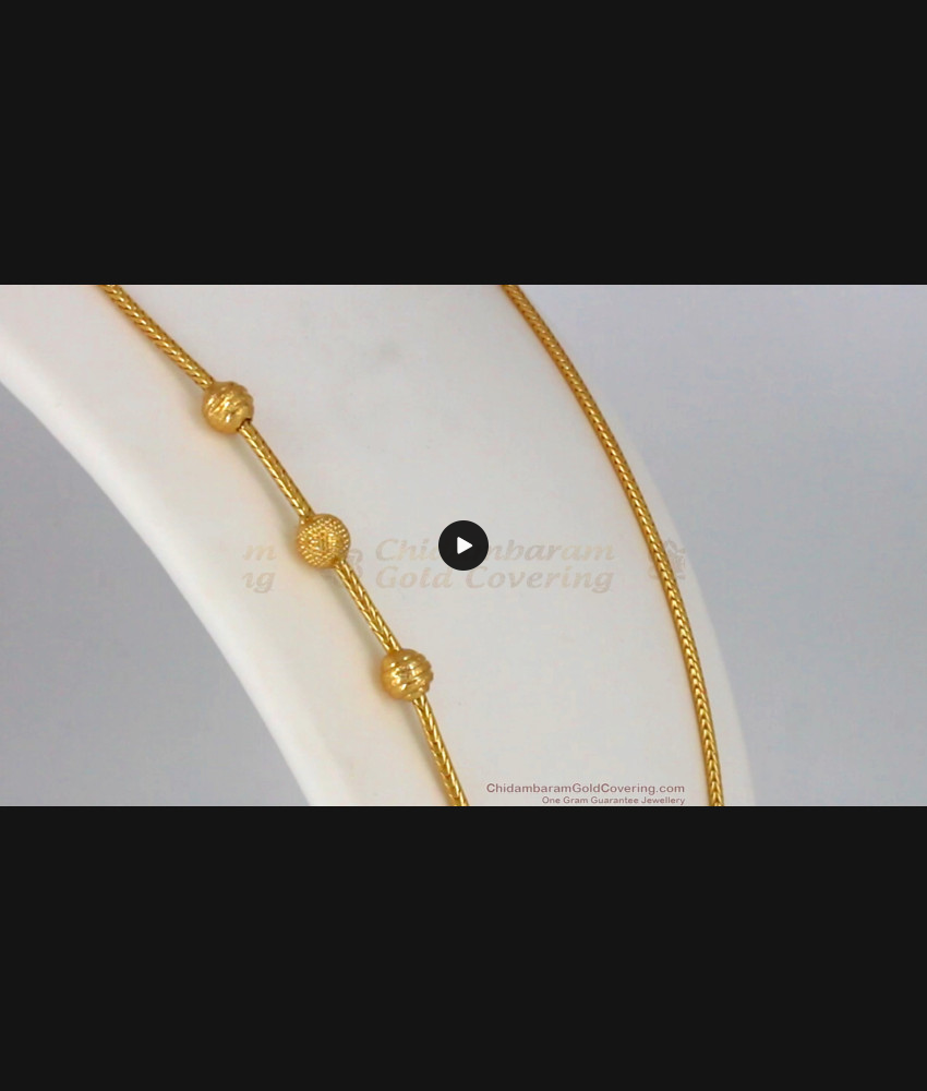 Triple Balls Gold Side Pendant Chain For Married Women MCH785 Triple Balls Gold Side Pendant Chain For Married Women MCH785