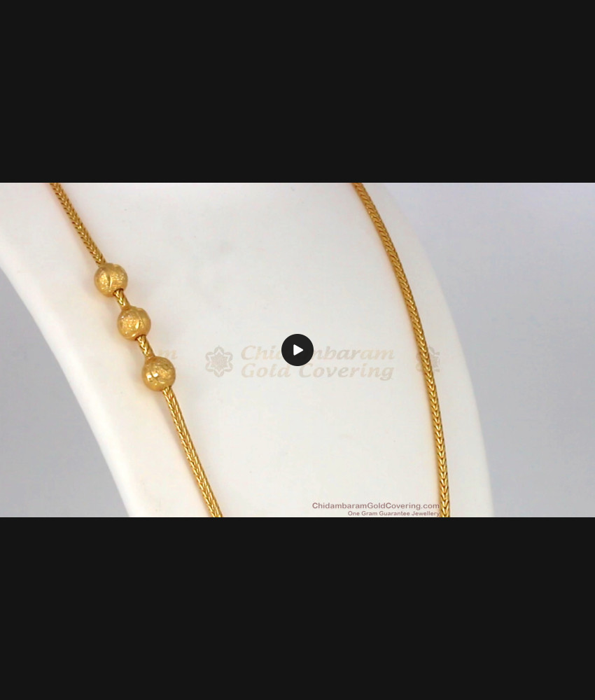 Traditional One Gram Gold Mugappu Side Pendant Chain For Married Women MCH788 Traditional One Gram Gold Mugappu Side Pendant Chain For Married Women MCH788