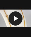 Dazzling Full White Stone Gold Side Pendant Chain MCH796 Dazzling Full White Stone Gold Side Pendant Chain MCH796