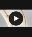 Stunning Single Ball Multi Stone Gold Side Pendant Chain MCH797 Stunning Single Ball Multi Stone Gold Side Pendant Chain MCH797