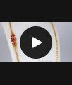 Daily Use Kemp Stone Mugappu Design Wheat Chains for Ladies MCH808 Daily Use Kemp Stone Mugappu Design Wheat Chains for Ladies MCH808