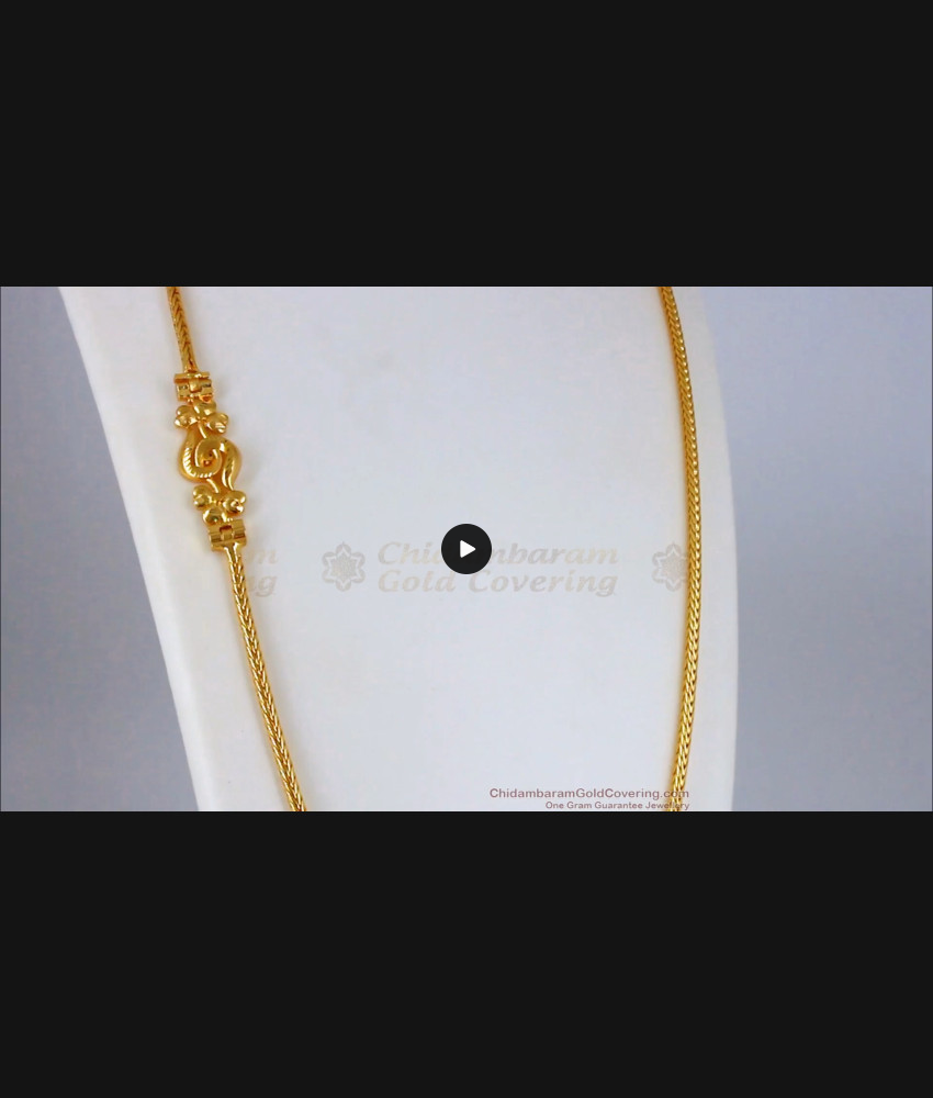 Trendy Design Gold Plated Side Pendant Chain Collections MCH830 Trendy Design Gold Plated Side Pendant Chain Collections MCH830