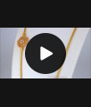 Dazzling White Stone Gold Side Pendant Chain For Married Womens MCH835