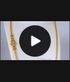 Latest White Stone Gold Mugappu Chain For Married Womens MCH848 Latest White Stone Gold Mugappu Chain For Married Womens MCH848