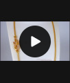 Full AD White Stone Peacock Gold Mugappu Chain MCH861 Full AD White Stone Peacock Gold Mugappu Chain MCH861