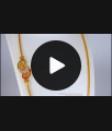 Multi AD Stone Peacock Gold Mugappu Chain With White Stone MCH864 Multi AD Stone Peacock Gold Mugappu Chain With White Stone MCH864