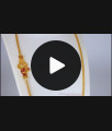 Fast Moving Full Ruby Peacock Gold Mugappu Chain MCH868 Fast Moving Full Ruby Peacock Gold Mugappu Chain MCH868