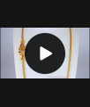 AD White Ruby Stone Peacock Gold Mugappu Chain MCH869