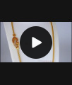 Excellent Collection One Gram Gold Mugappu Chain MCH876 Excellent Collection One Gram Gold Mugappu Chain MCH876