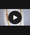 Emerald Ruby Stone Cylindrical Shape Gold Mugappu Chain MCH933 Emerald Ruby Stone Cylindrical Shape Gold Mugappu Chain MCH933