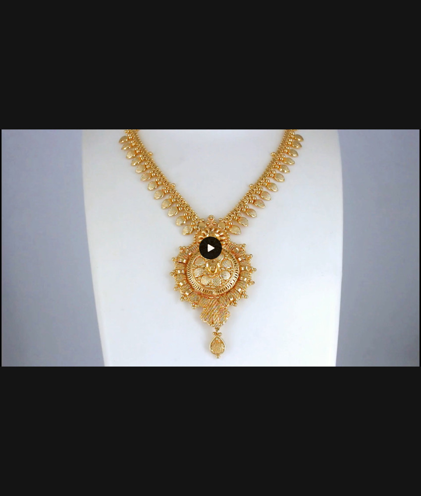Inspiring Real Gold Traditional Dollar Chain Bridal Wear Necklace Jewellery NCKN1065 Inspiring Real Gold Traditional Dollar Chain Bridal Wear Necklace Jewellery NCKN1065