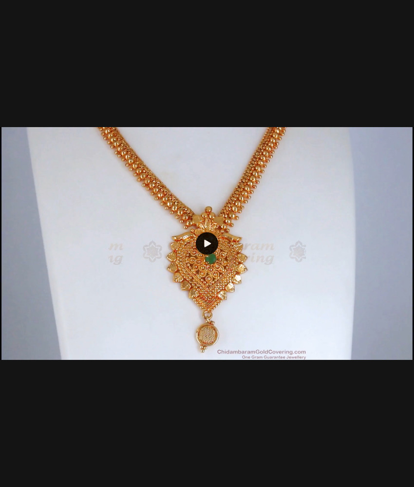 Party Wear Single AD Stone Gold Plated Bridal Necklace South Indian Design NCKN1688 Party Wear Single AD Stone Gold Plated Bridal Necklace South Indian Design NCKN1688