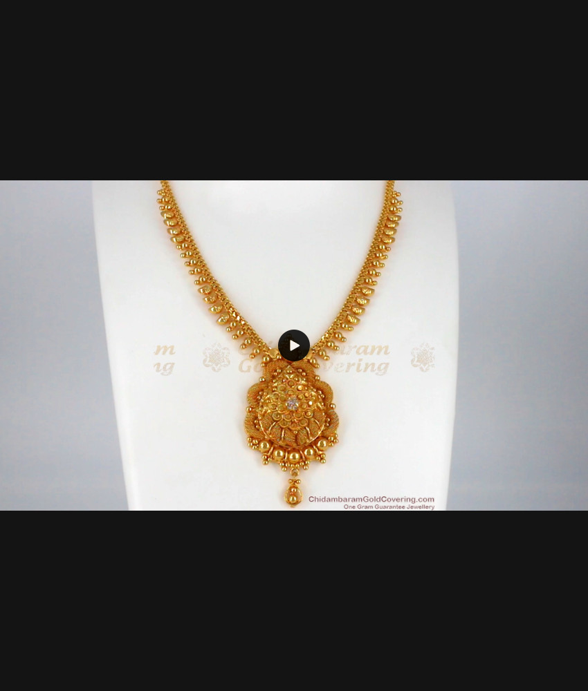 Exclusive Stylish White Stone Gold Necklace For Marriage NCKN1992 Exclusive Stylish White Stone Gold Necklace For Marriage NCKN1992