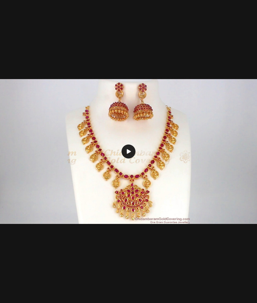 Gorgeous Kemp Stone Gold Necklace Set For Bridal Wear NCKN2013 Gorgeous Kemp Stone Gold Necklace Set For Bridal Wear NCKN2013