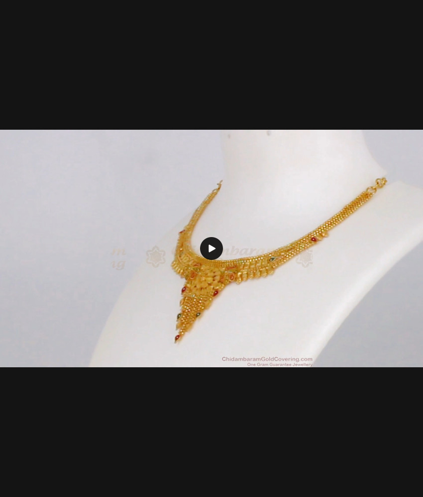 Premium Enamel Gold Forming Finish Necklace For Wedding Collections NCKN2049 Premium Enamel Gold Forming Finish Necklace For Wedding Collections NCKN2049