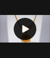 Gleaming Palakka Green Stone Necklace One Gram Gold Guarantee Jewelry NCKN2070 Gleaming Palakka Green Stone Necklace One Gram Gold Guarantee Jewelry NCKN2070