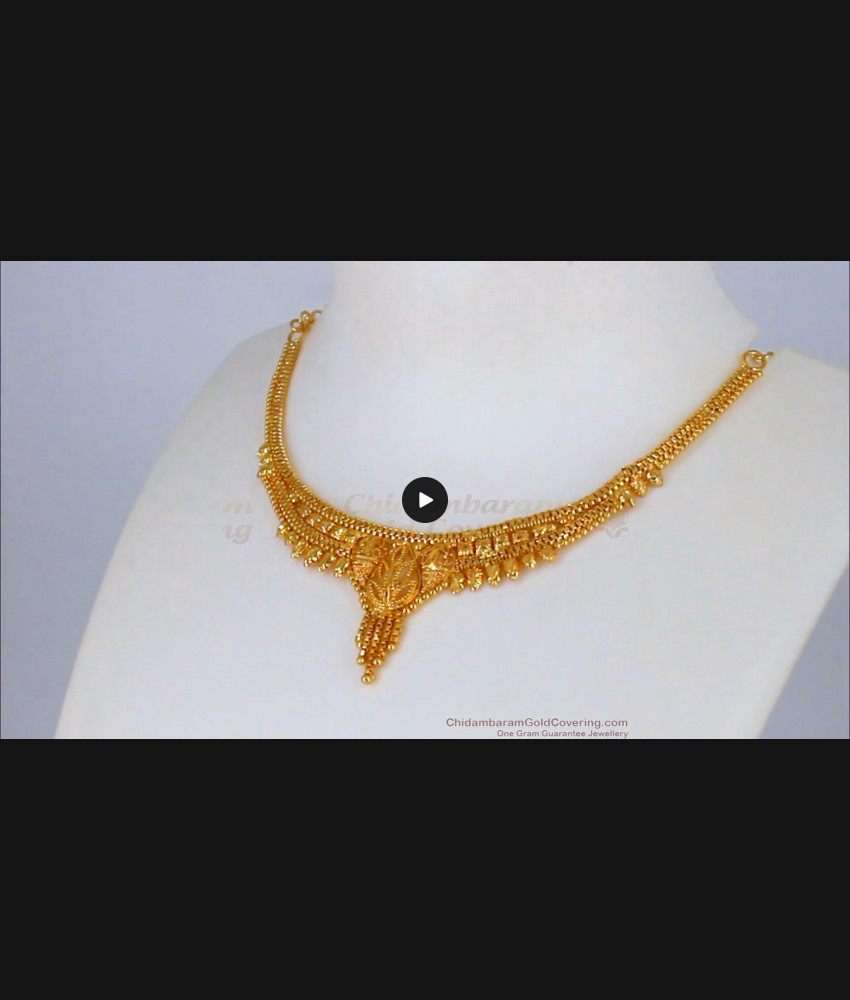 One Gram Gold Necklace For Function Wear NCKN2107 One Gram Gold Necklace For Function Wear NCKN2107