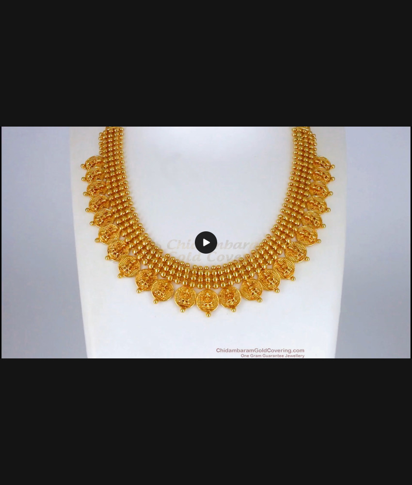 Traditional Lakshmi Coin Kasu Gold Necklace Buy Online NCKN2150 Traditional Lakshmi Coin Kasu Gold Necklace Buy Online NCKN2150