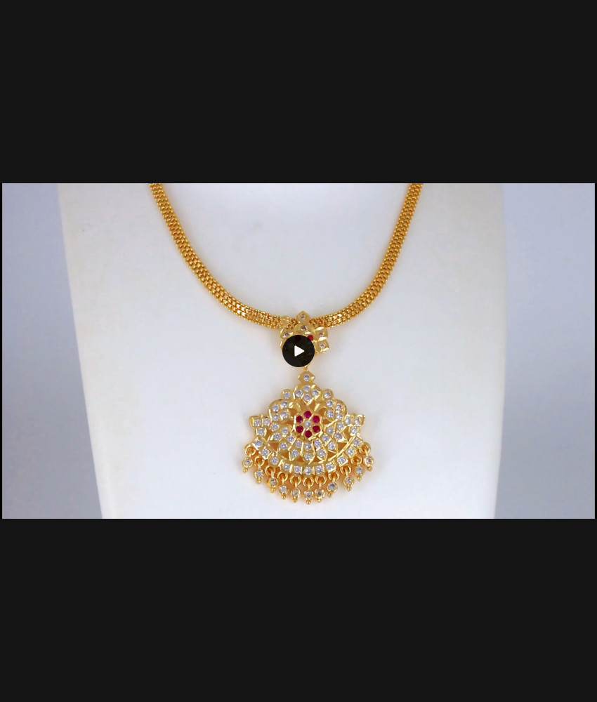 Traditional Impon Choker Type Gold Necklace Designs NCKN2153