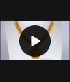 Simple Gold Covering Necklace With Single Emerald Stone Collections NCKN2161 Simple Gold Covering Necklace With Single Emerald Stone Collections NCKN2161