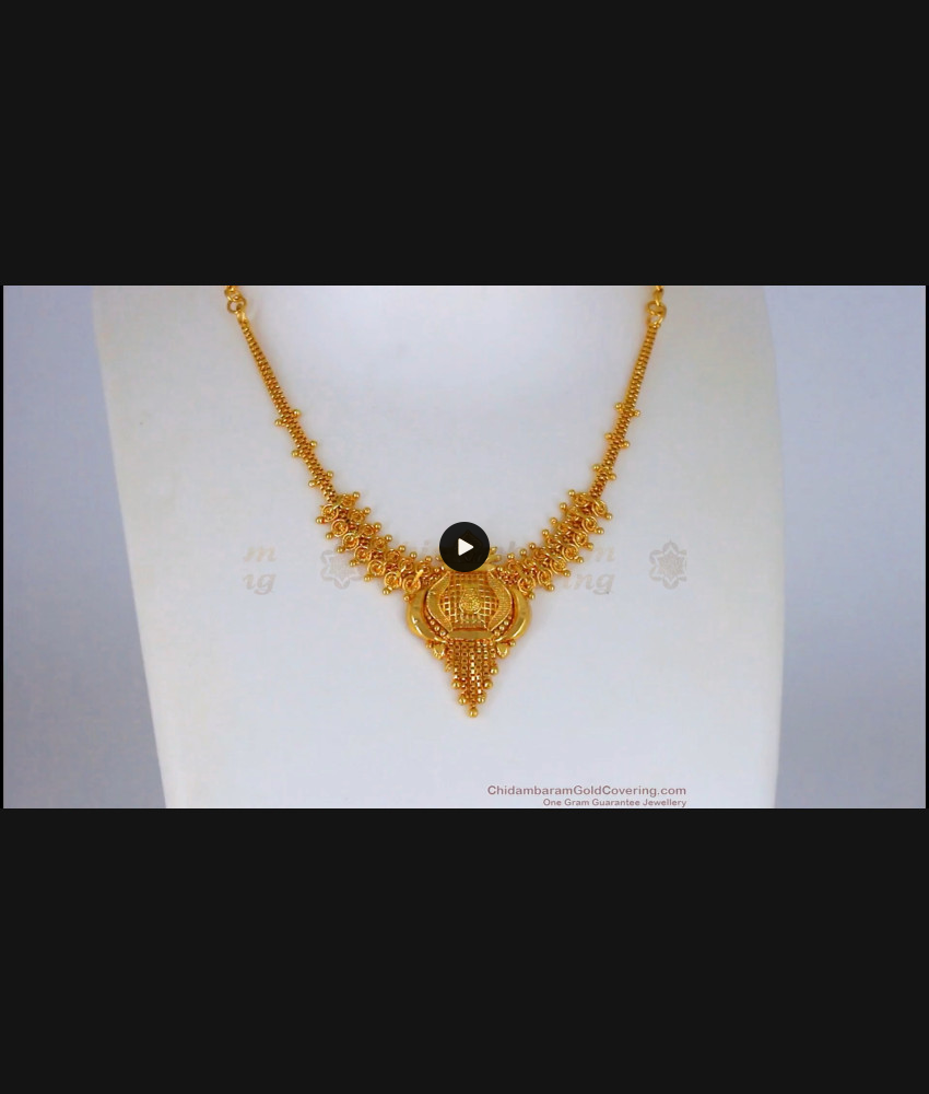  Kolkata Gold Necklace Design From Chidambaram Gold Covering Collections NCKN2169