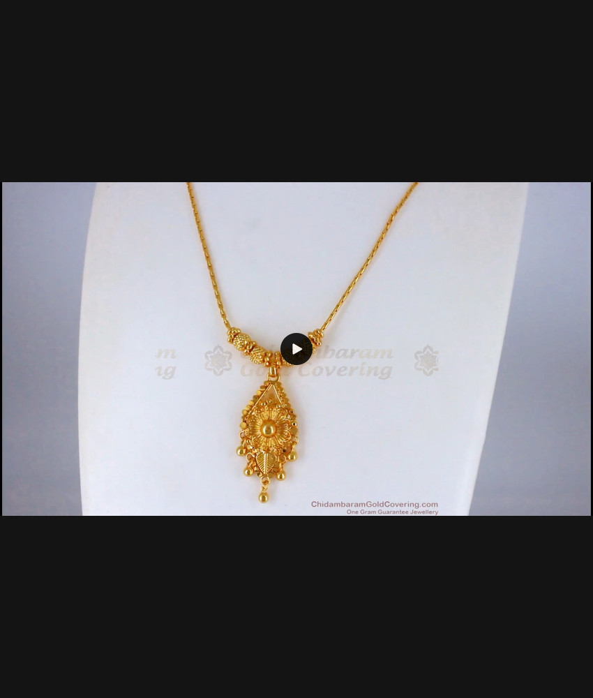 Simple Pendant Necklace One Gram Gold Jewelry Shop Online NCKN2189 Simple Pendant Necklace One Gram Gold Jewelry Shop Online NCKN2189