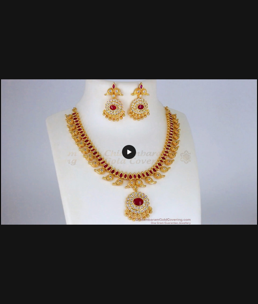 Premium Kemp Stone Gold Necklace with Earrings Wedding Jewelry Collections NCKN2201 Premium Kemp Stone Gold Necklace with Earrings Wedding Jewelry Collections NCKN2201
