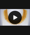 Royal MullaiPoo One Gram Gold Necklace For Bridal Wear NCKN2223 Royal MullaiPoo One Gram Gold Necklace For Bridal Wear NCKN2223