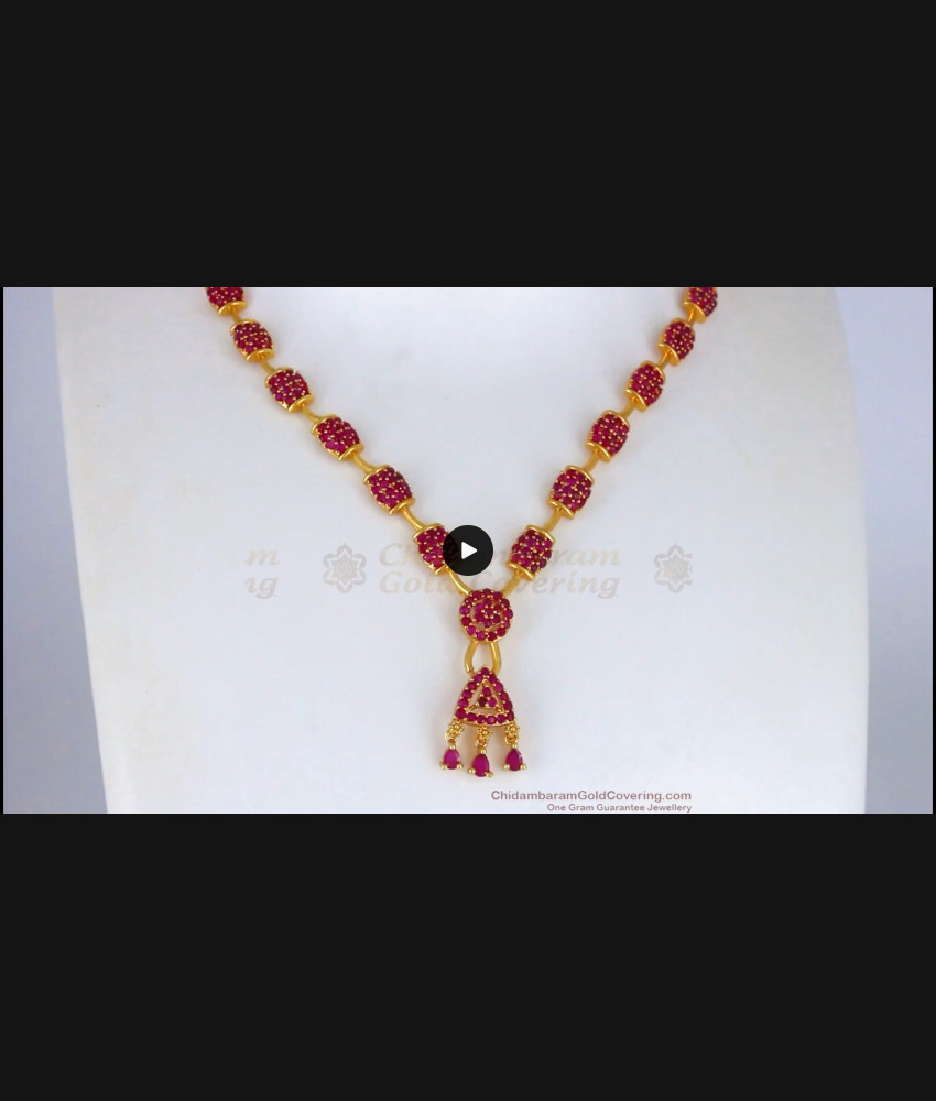 Latest Ruby Stone Gold Necklace For Party Wear Collections NCKN2227 Latest Ruby Stone Gold Necklace For Party Wear Collections NCKN2227