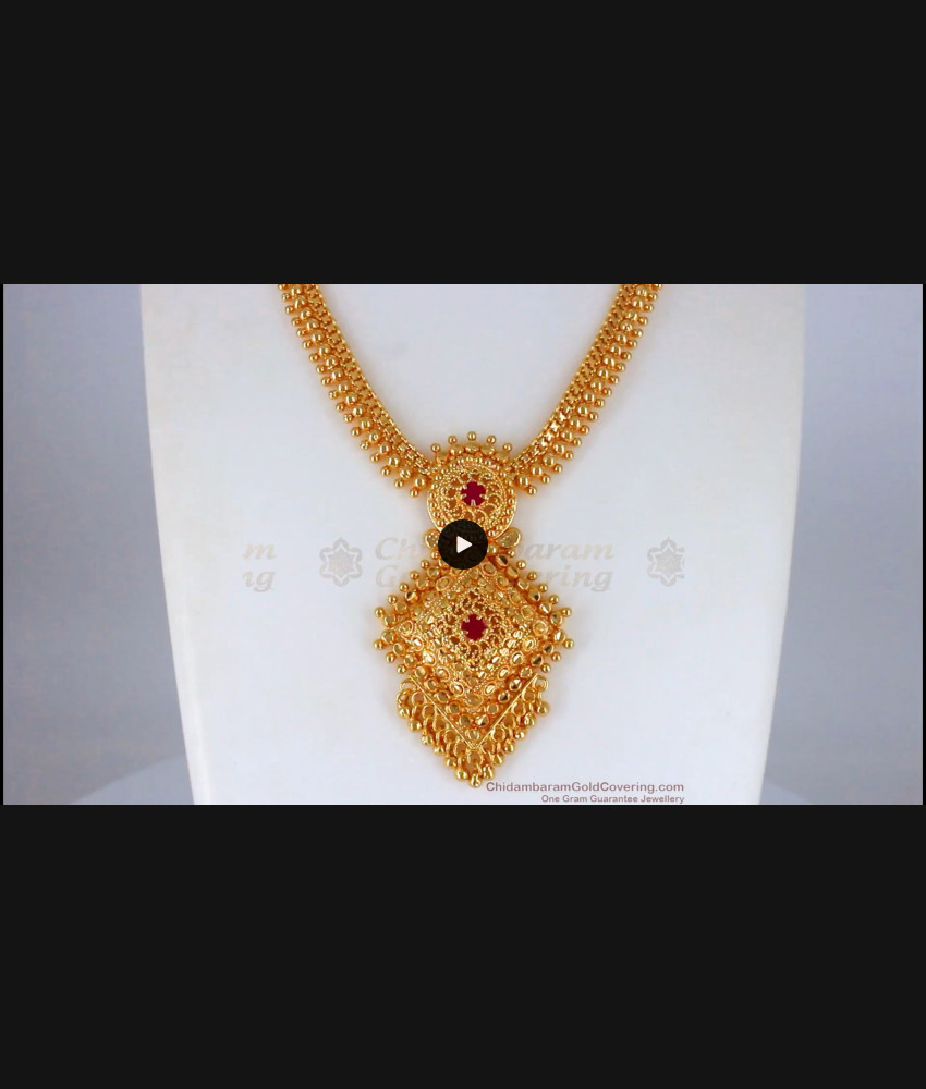 Stunning 1 Gram Gold Necklace Designs Party Wear Collections NCKN2239 Stunning 1 Gram Gold Necklace Designs Party Wear Collections NCKN2239