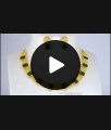 Newest Kerala Type Emerald Stone Gold Necklace NCKN2299 Newest Kerala Type Emerald Stone Gold Necklace NCKN2299