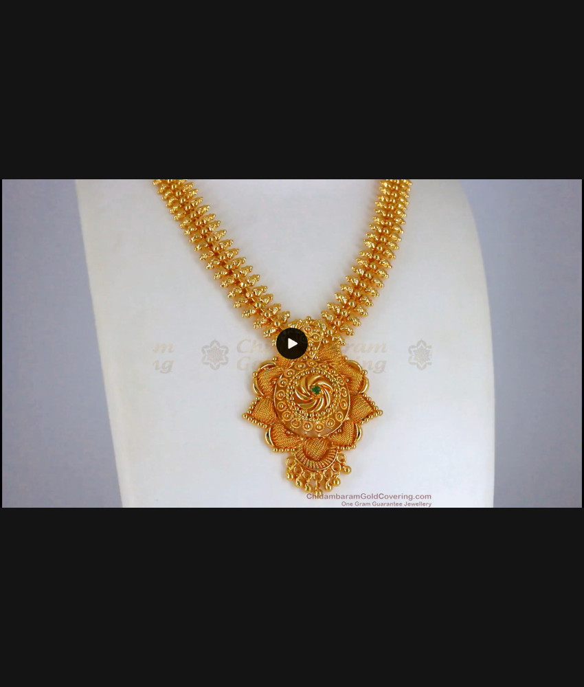 Emerald Stone One Gram Gold Necklace Party Wear NCKN2324 Emerald Stone One Gram Gold Necklace Party Wear NCKN2324