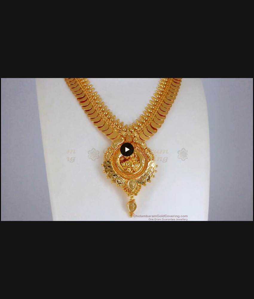 Latest Lakshmi Kasu Coin One Gram Gold Necklace Designs NCKN2326 Latest Lakshmi Kasu Coin One Gram Gold Necklace Designs NCKN2326