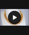 Zircon White Stone Mullai Model Gold Necklace Collections NCKN2333 Zircon White Stone Mullai Model Gold Necklace Collections NCKN2333
