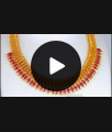 Full Ruby One Gram Gold Net Design Necklace Shop Online NCKN2401 Full Ruby One Gram Gold Net Design Necklace Shop Online NCKN2401