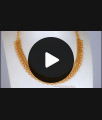 Close Neck One Gram Gold Necklace Heartin Chain Shell Design NCKN2533