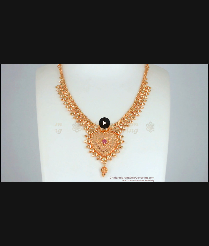 Buy Online Gold Imitation Necklace With Heart Design NCKN2558 Buy Online Gold Imitation Necklace With Heart Design NCKN2558