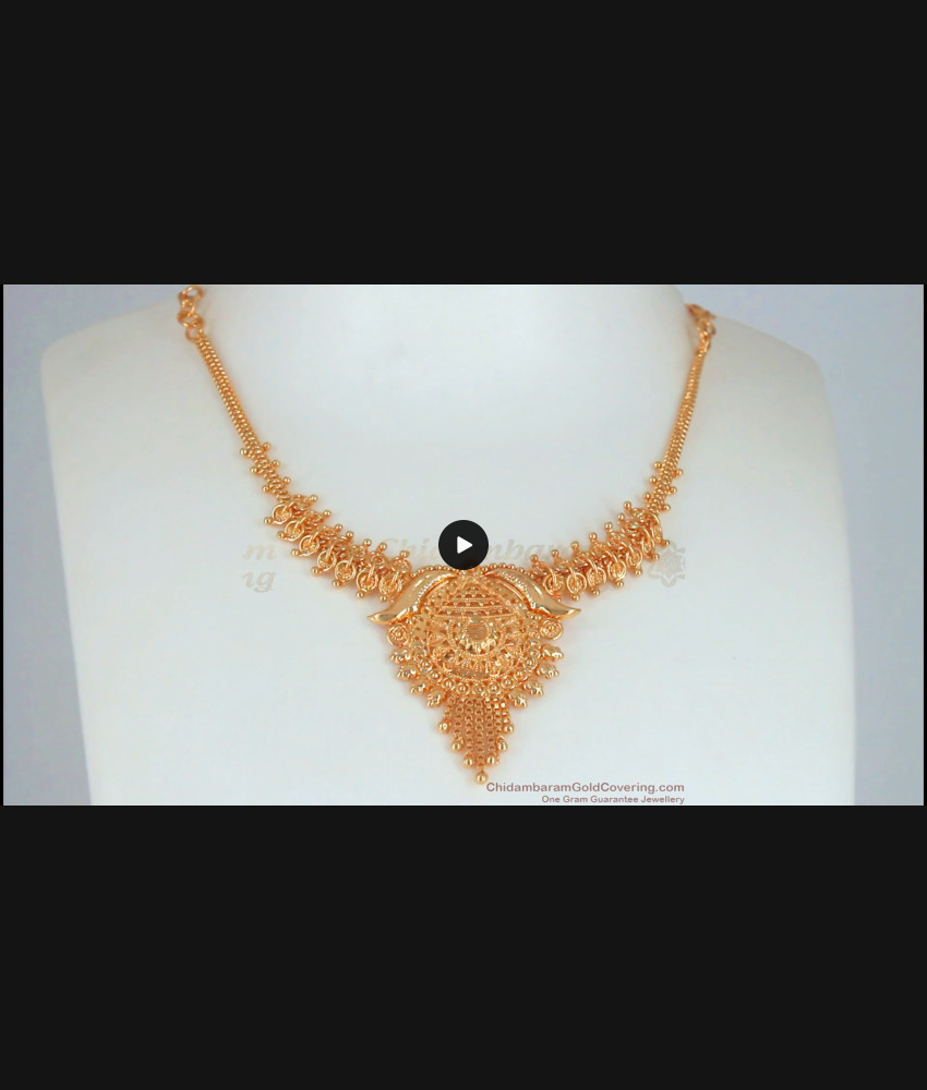 Simple Kolkata Design Gold Imitation Necklace Party Wear NCKN2563 Simple Kolkata Design Gold Imitation Necklace Party Wear NCKN2563