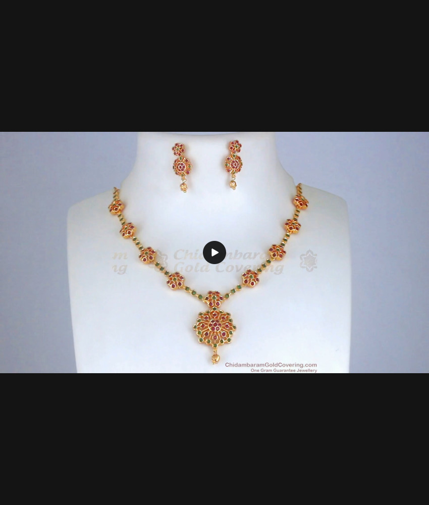 Attractive Gold Plated Necklace Earring With CZ Stone NCKN2571 Attractive Gold Plated Necklace Earring With CZ Stone NCKN2571