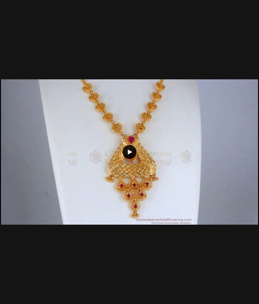 Stylish Gold Imitation Necklace Heart Droplet Design NCKN2605 Stylish Gold Imitation Necklace Heart Droplet Design NCKN2605