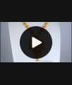 1 Gram Gold Necklace Heart Design With White Stone Collection NCKN2606 1 Gram Gold Necklace Heart Design With White Stone Collection NCKN2606