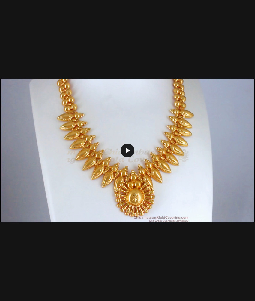 Bridal Mullaipoo 1 Gram Gold Necklace Gold Imitation Jewelry NCKN2627 Bridal Mullaipoo 1 Gram Gold Necklace Gold Imitation Jewelry NCKN2627